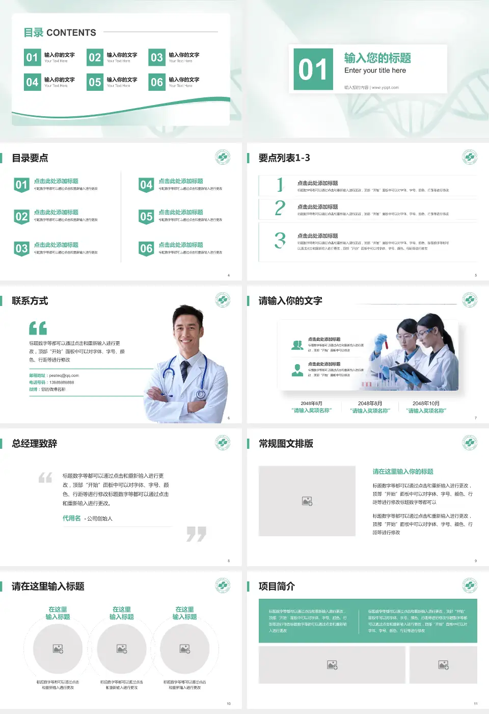 广州市花都区第二人民医院项目申请与汇报PPT模板16:9格式幻灯片预览图2