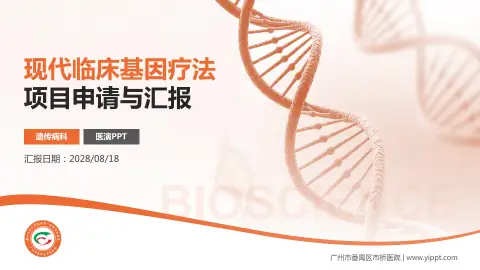 广州市番禺区市桥医院项目申请与汇报PPT模板