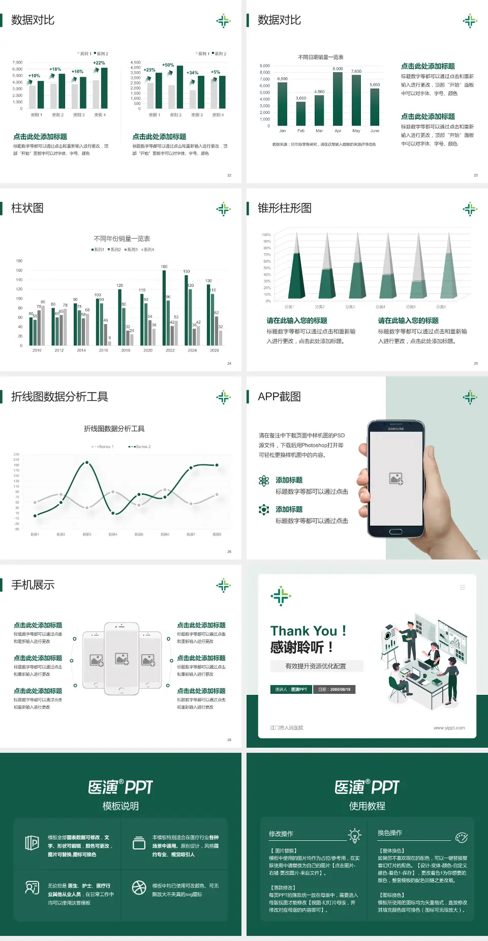 江门市人民医院财务与预算报告PPT模板4:3格式幻灯片预览图4