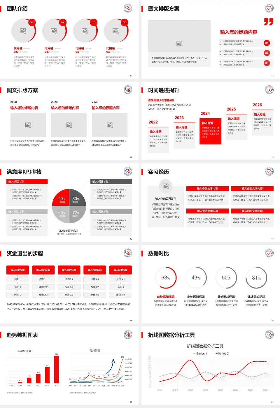 广州市越秀区儿童医院培训与教育PPT模板16:9格式幻灯片预览图3
