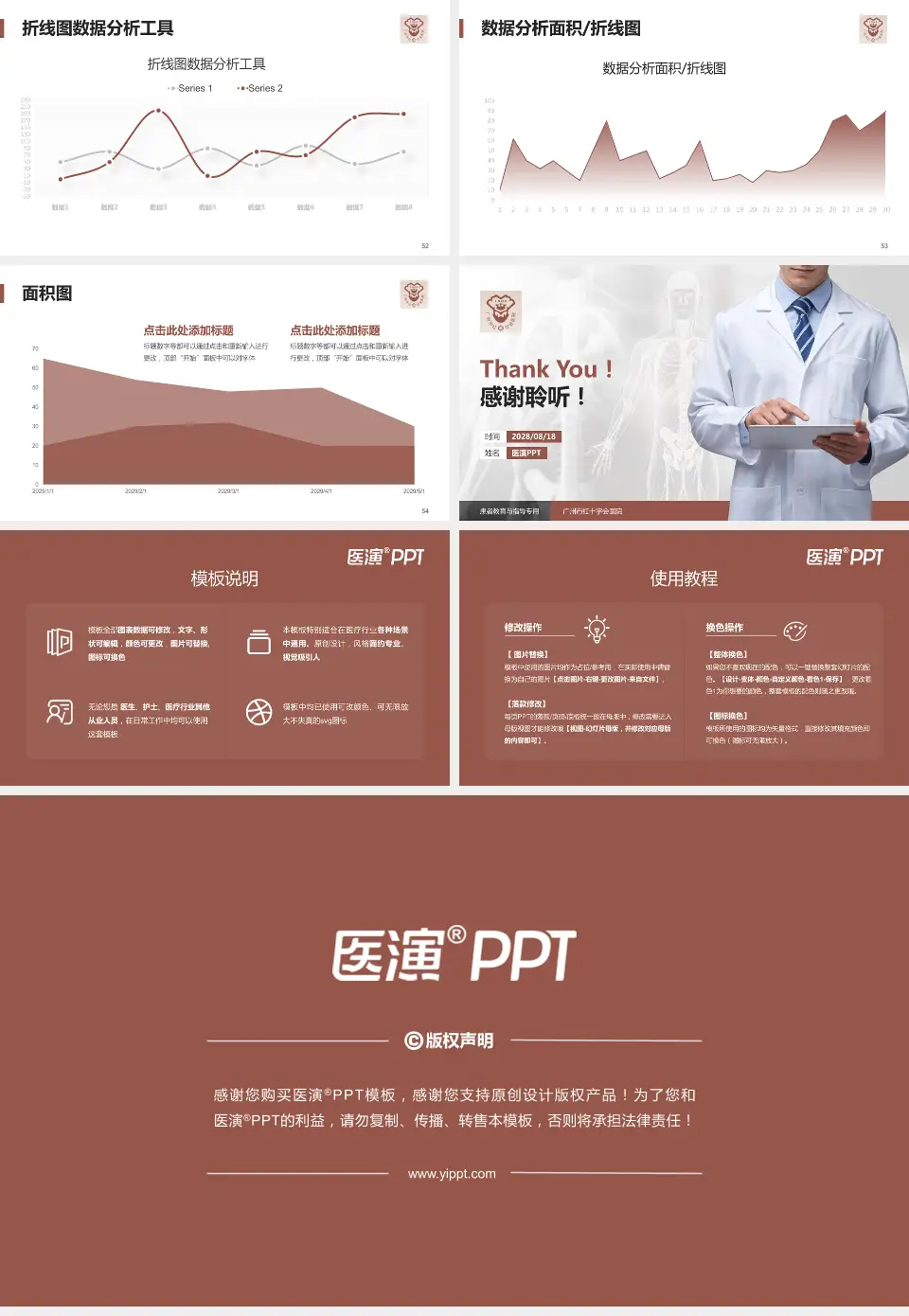 广州市红十字会医院患者教育与指导PPT模板16:9格式幻灯片预览图7