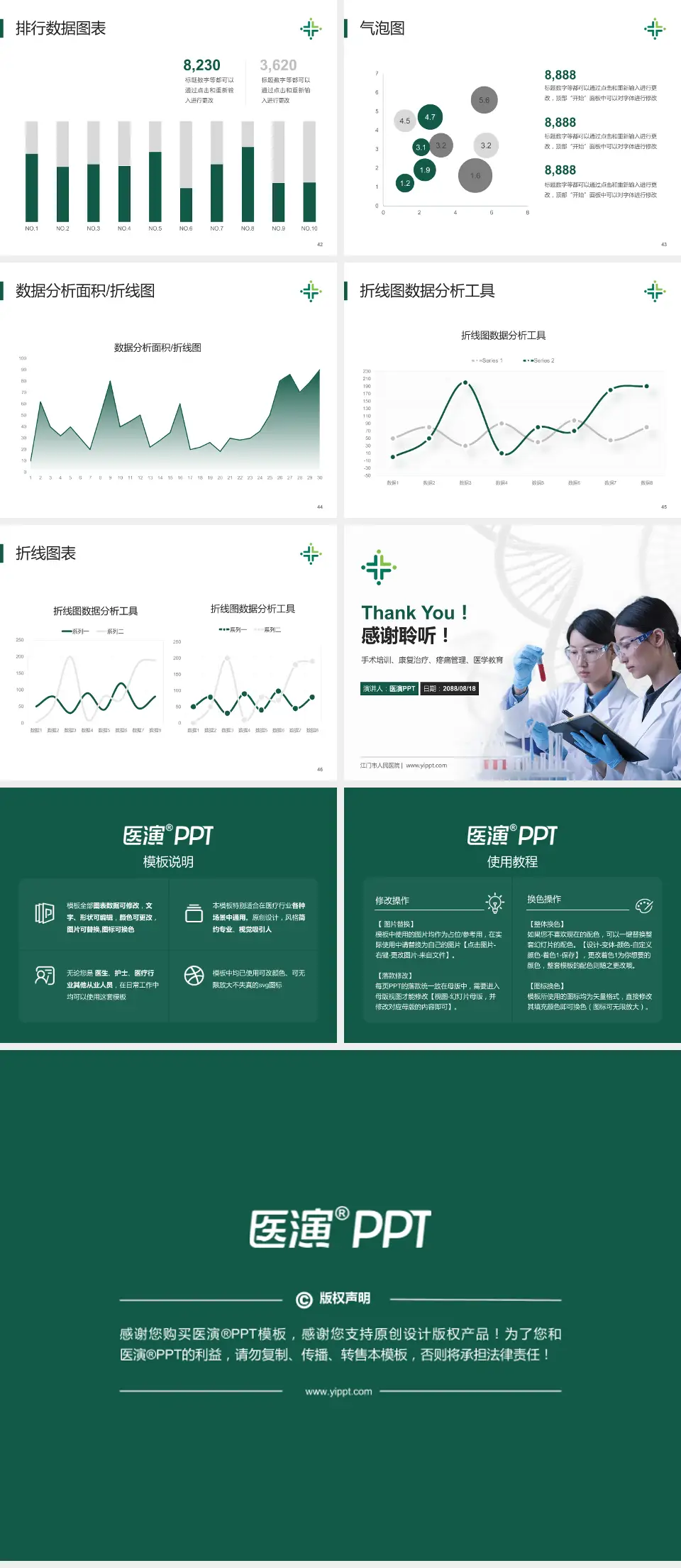 江门市人民医院科研成果展示PPT模板4:3格式幻灯片预览图6