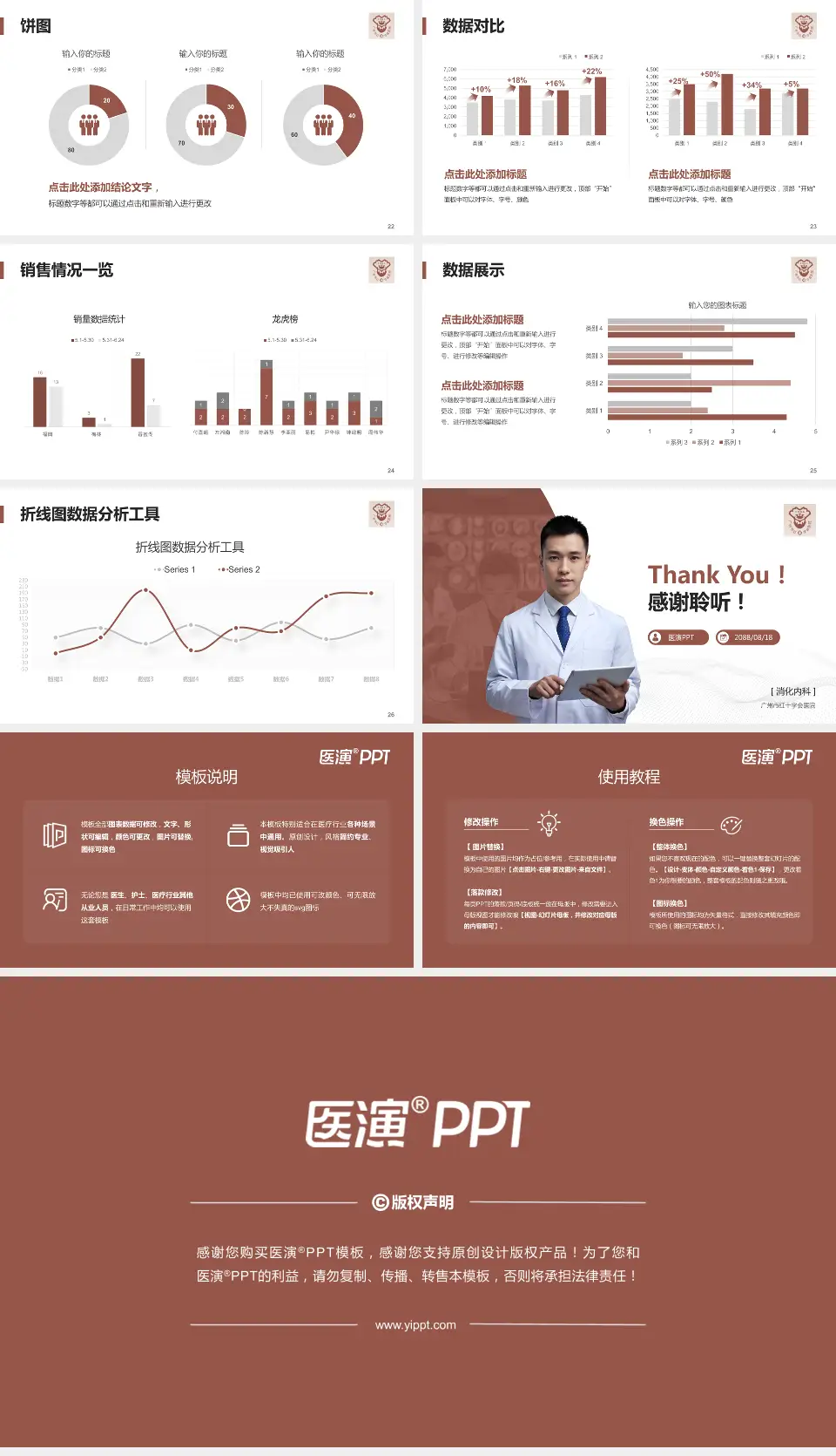 广州市红十字会医院病例分享与讨论PPT模板16:9格式幻灯片预览图4