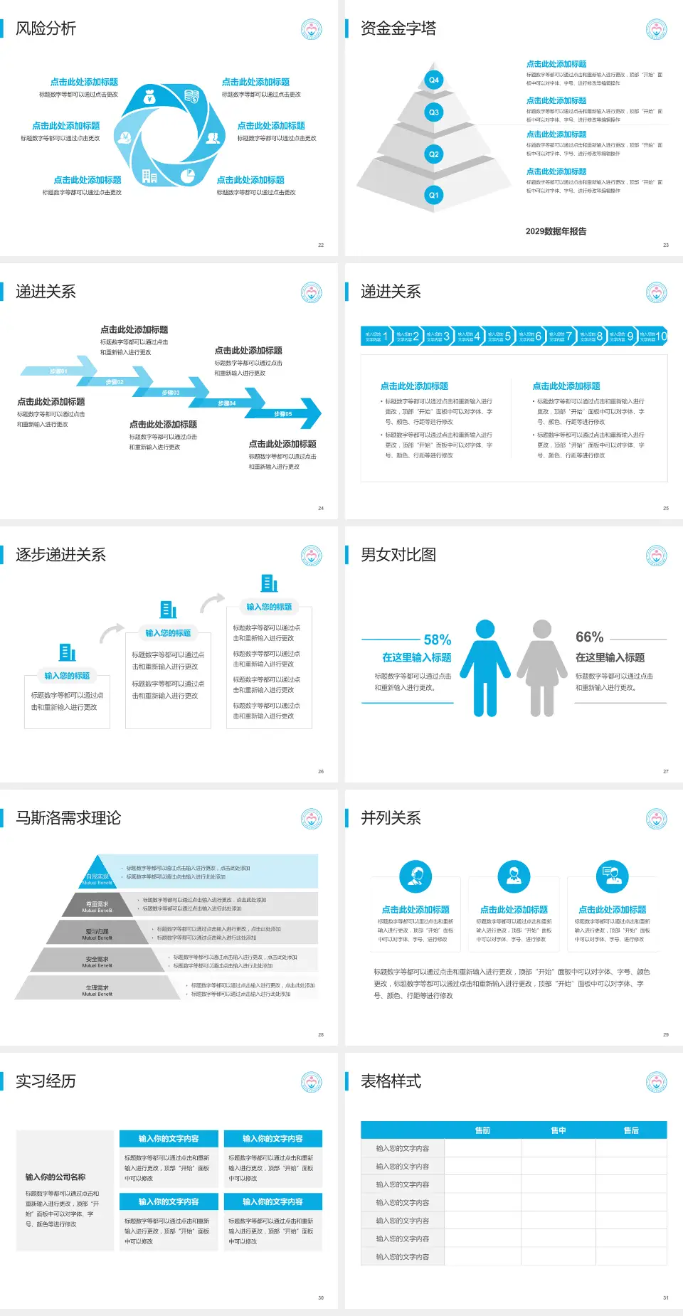 深圳市南山区妇幼保健院项目申请与汇报PPT模板4:3格式幻灯片预览图4