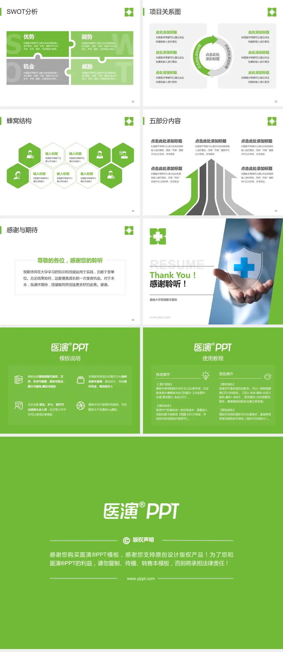 暨南大学附属暨华医院个人求职应聘简历PPT模板4:3格式幻灯片预览图4