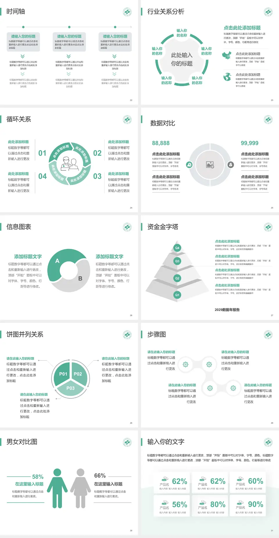 广州市花都区第二人民医院医院管理报告PPT模板4:3格式幻灯片预览图4