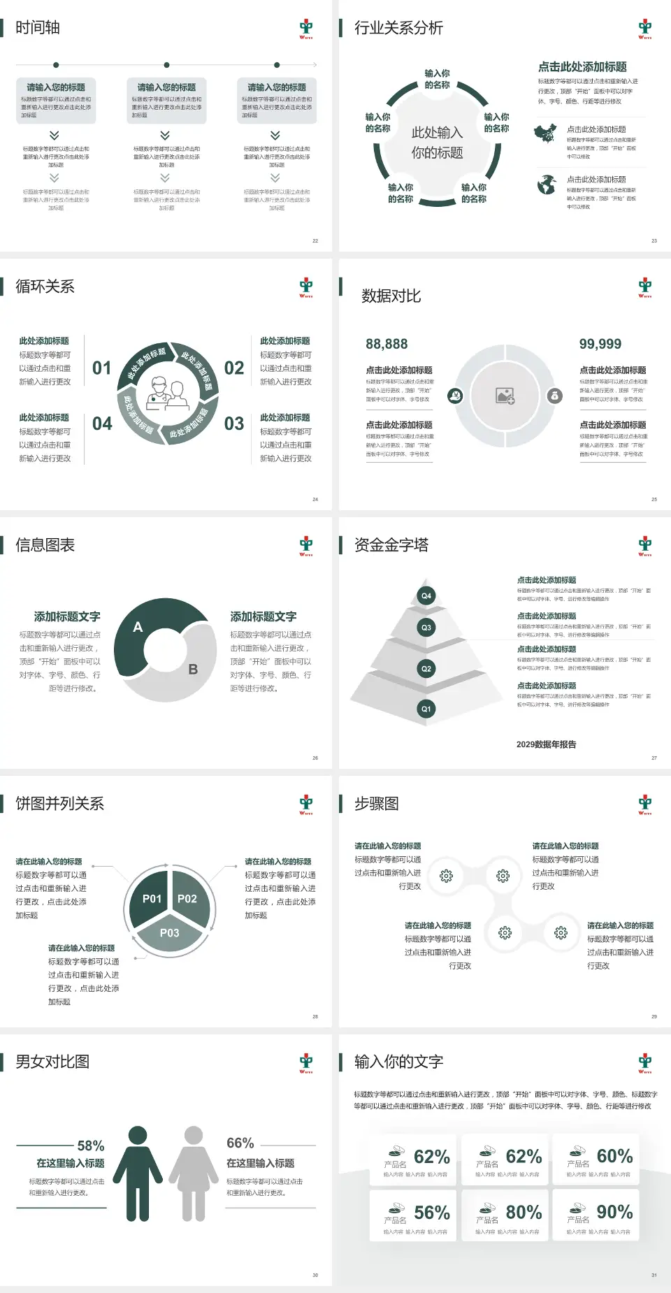 江门市五邑中医院医院管理报告PPT模板4:3格式幻灯片预览图4