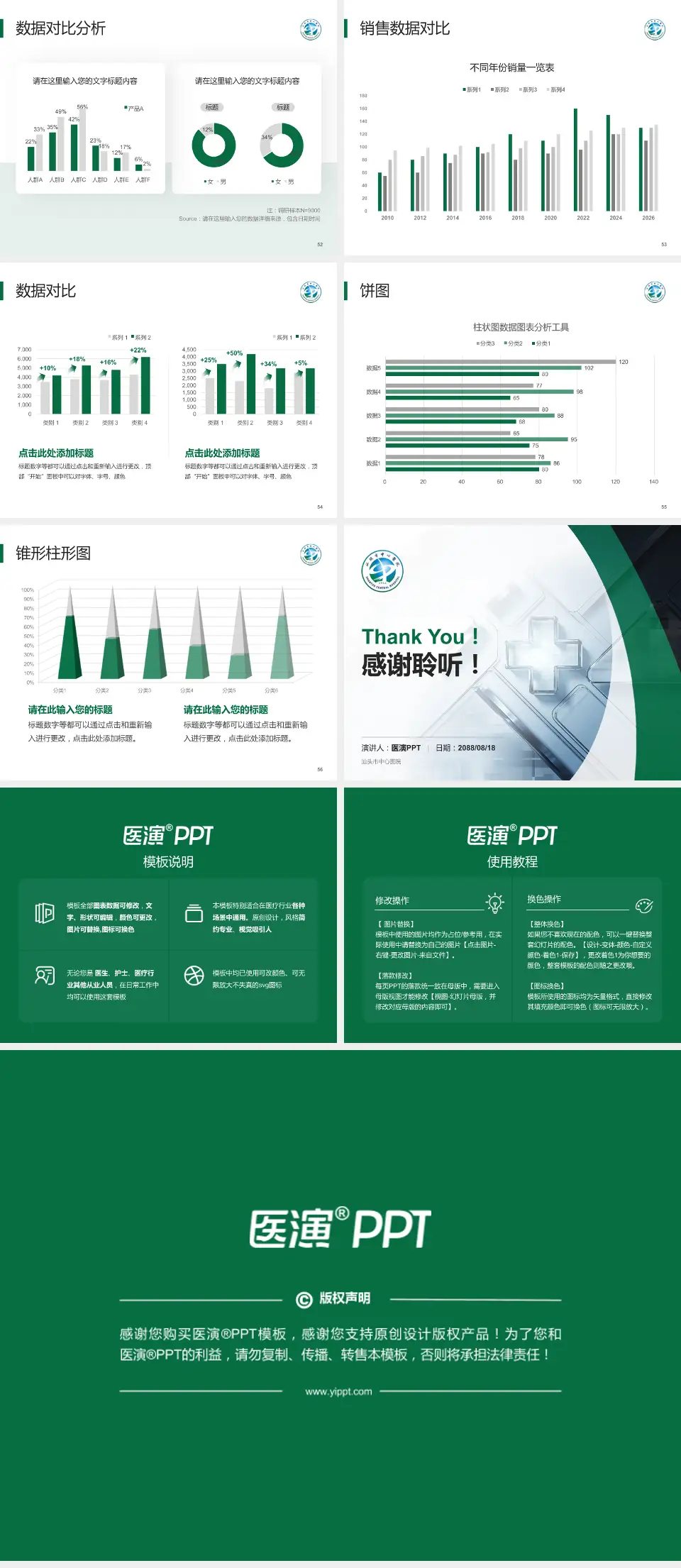 汕头市中心医院医疗行业比赛专用PPT模板4:3格式幻灯片预览图7