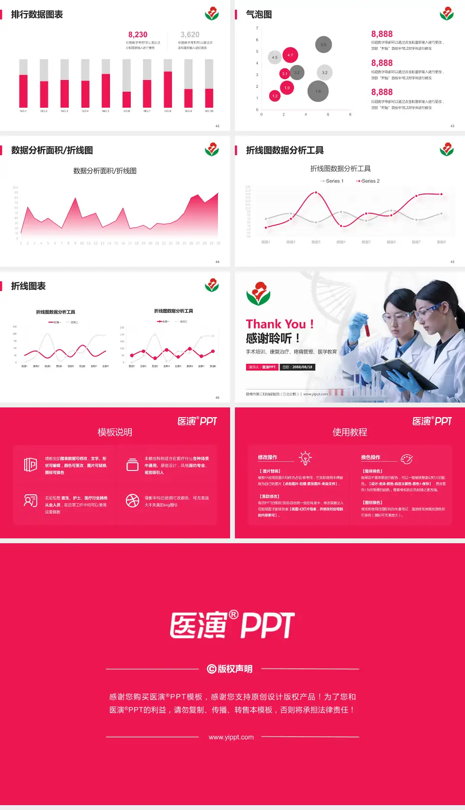 惠州市第二妇幼保健院（江北分院）科研成果展示PPT模板16:9格式幻灯片预览图6