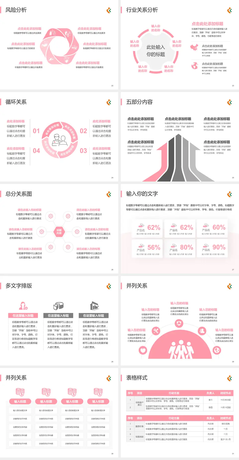 深圳市妇幼保健院科室介绍与推广PPT模板4:3格式幻灯片预览图4