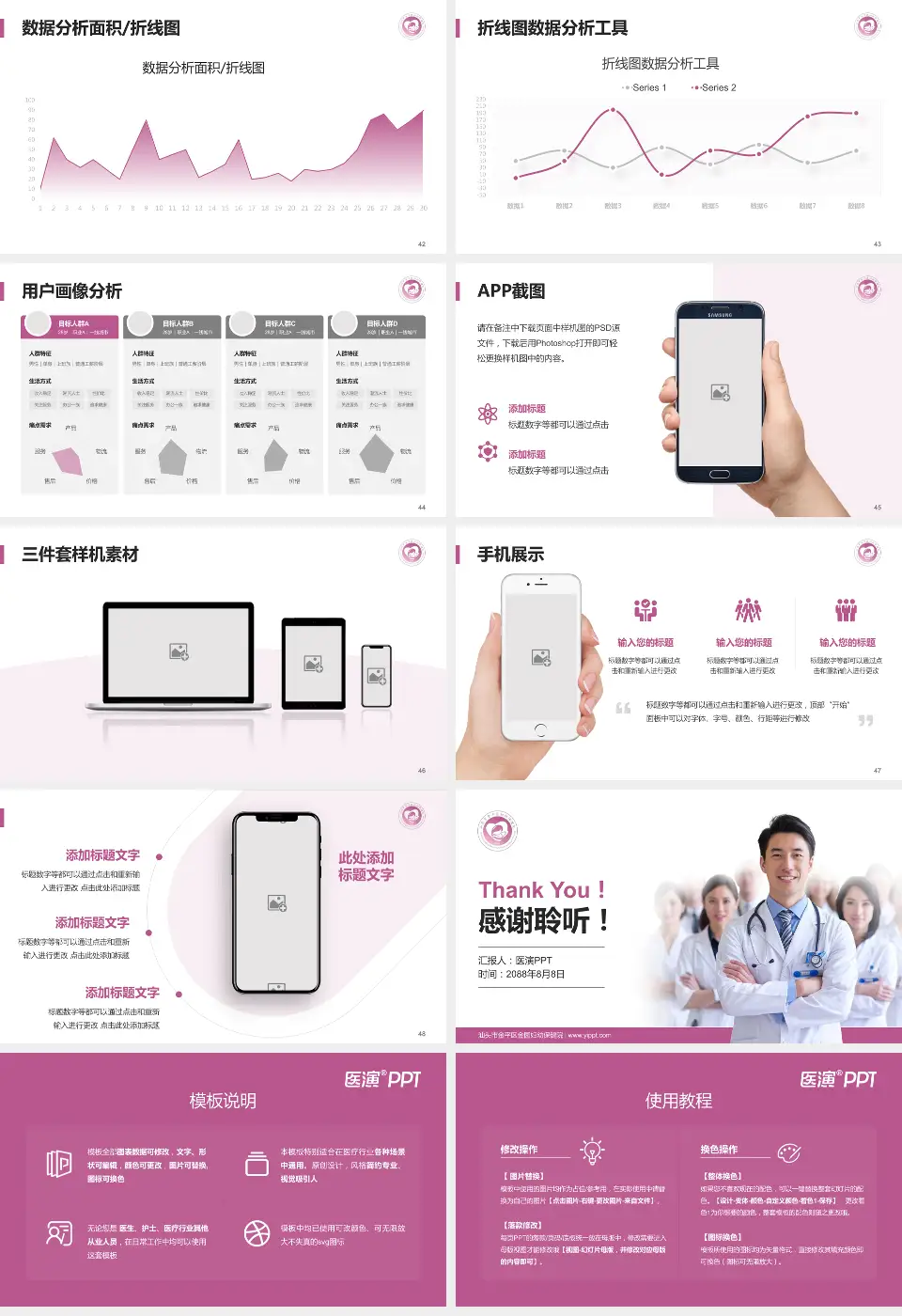 汕头市金平区金园妇幼保健院科室介绍与推广PPT模板16:9格式幻灯片预览图6