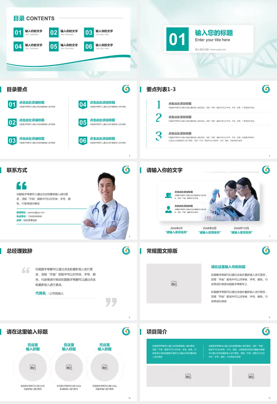 惠州市第六人民医院项目申请与汇报PPT模板16:9格式幻灯片预览图2