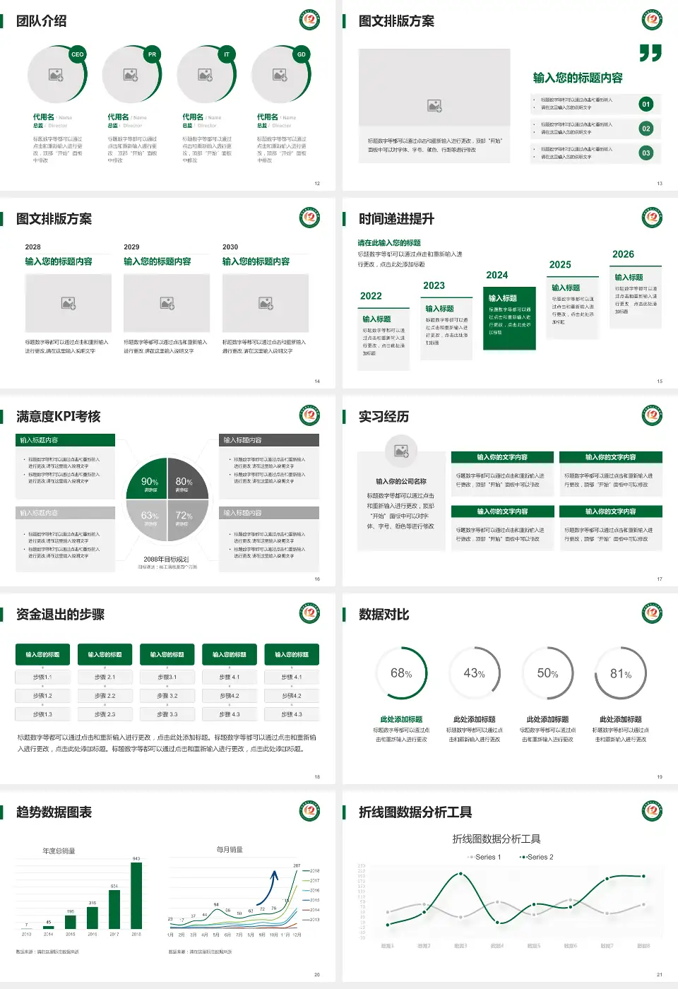 广州市第十二人民医院天河院区培训与教育PPT模板16:9格式幻灯片预览图3