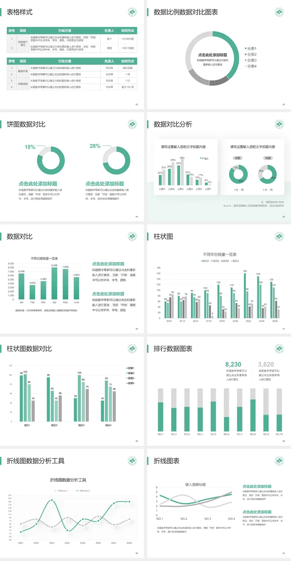 广州市花都区第二人民医院医院简介/日常通用PPT模板4:3格式幻灯片预览图6