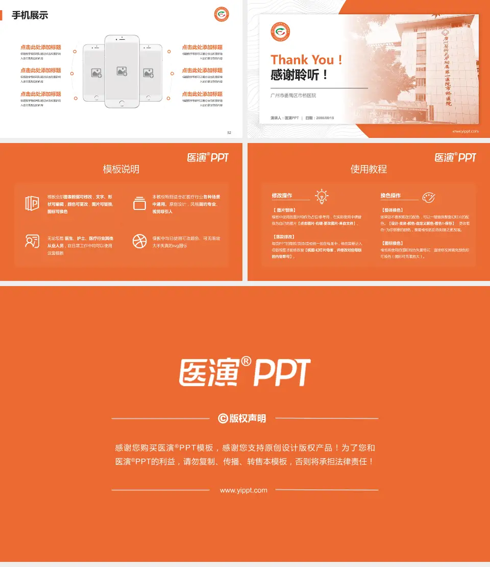 广州市番禺区市桥医院医院管理报告PPT模板16:9格式幻灯片预览图7