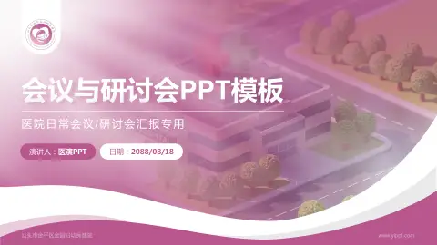 汕头市金平区金园妇幼保健院会议与研讨会PPT模板