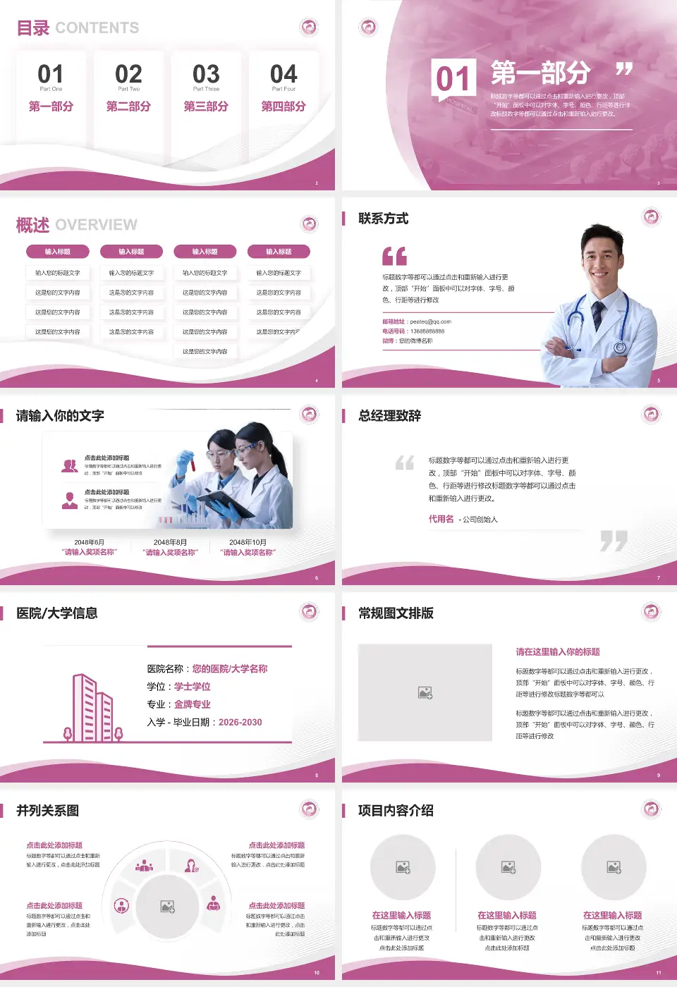 汕头市金平区金园妇幼保健院会议与研讨会PPT模板16:9格式幻灯片预览图2