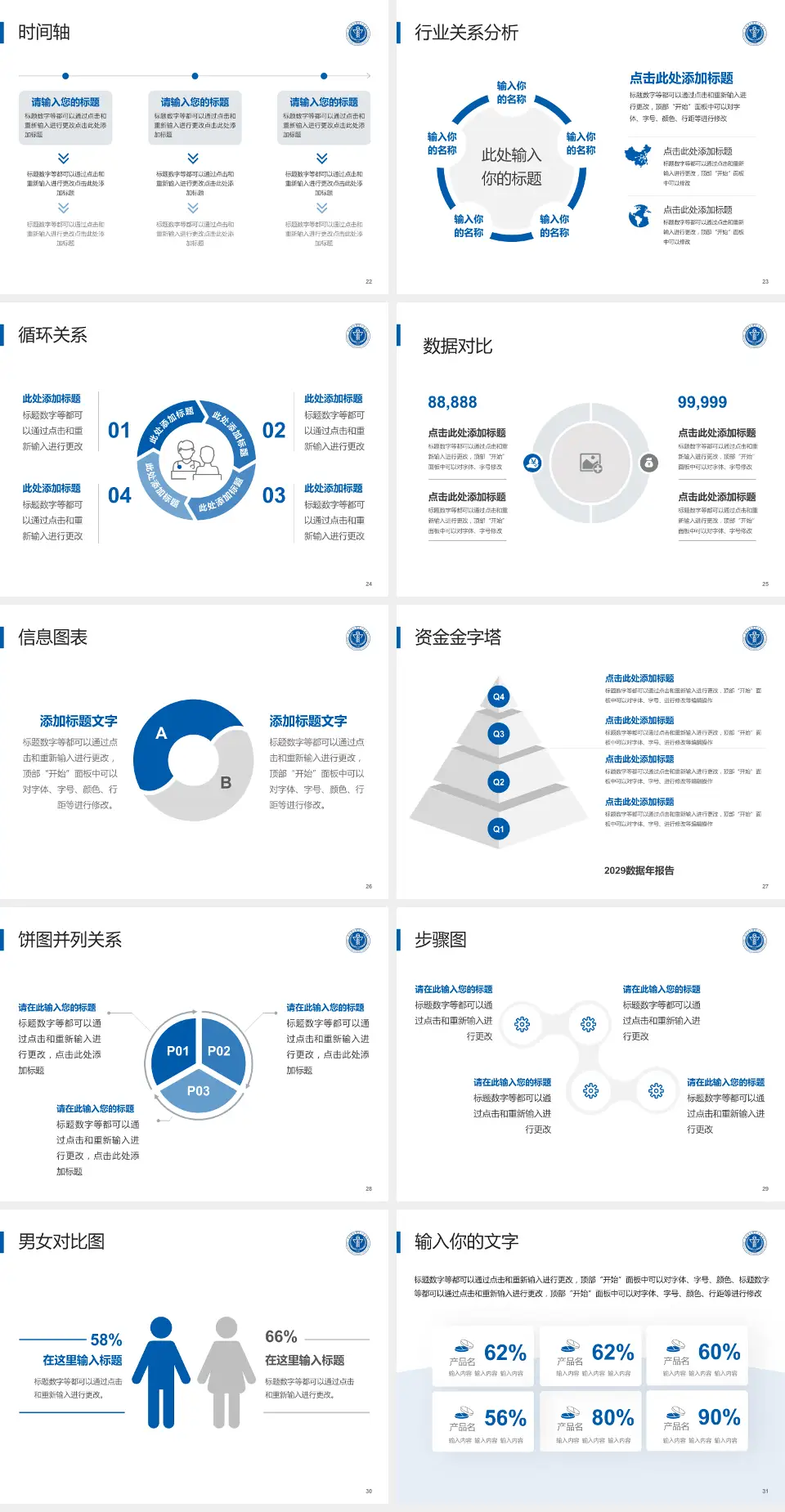 深圳市光明新区人民医院医院管理报告PPT模板4:3格式幻灯片预览图4