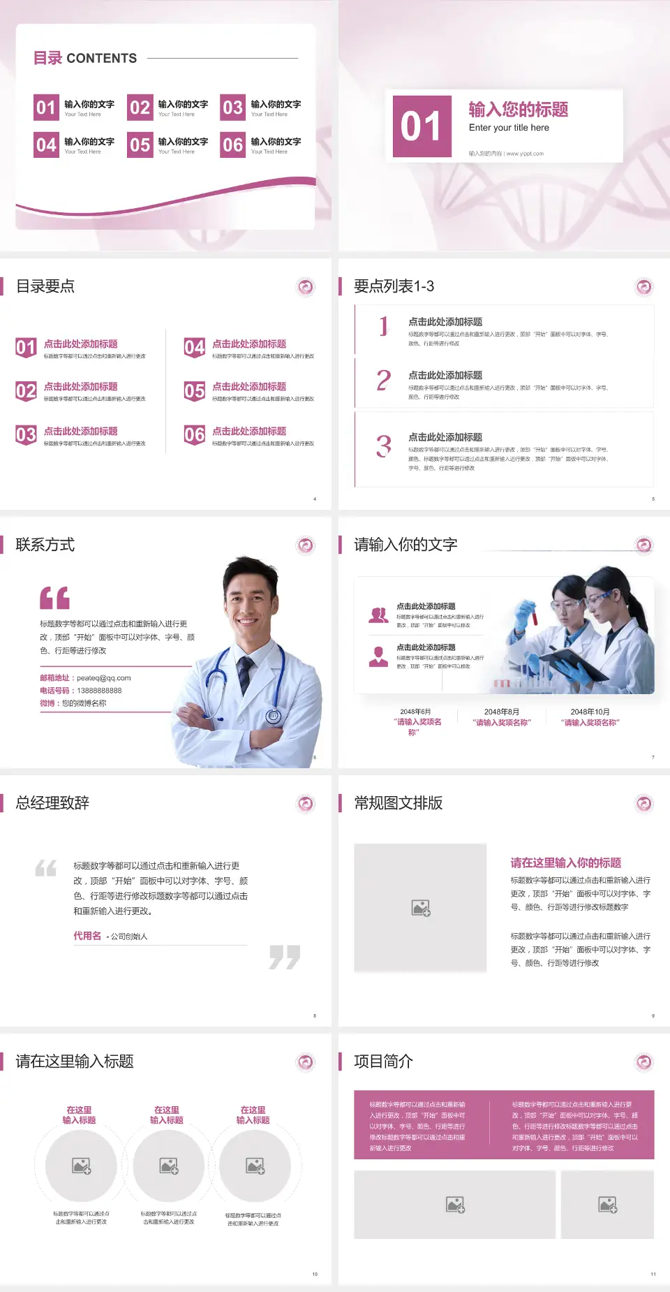 汕头市金平区金园妇幼保健院项目申请与汇报PPT模板4:3格式幻灯片预览图2