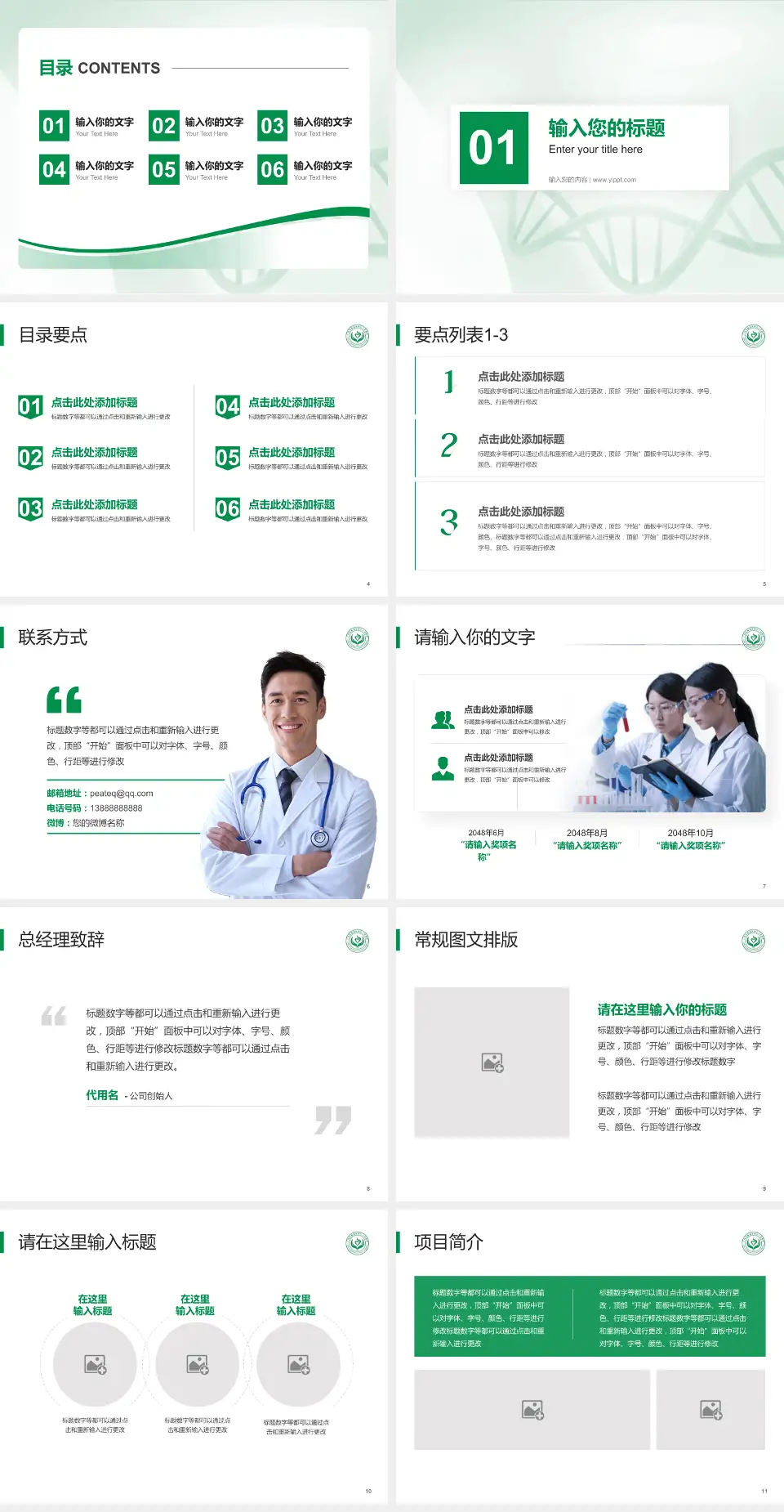 广州市番禺区第三人民医院项目申请与汇报PPT模板4:3格式幻灯片预览图2