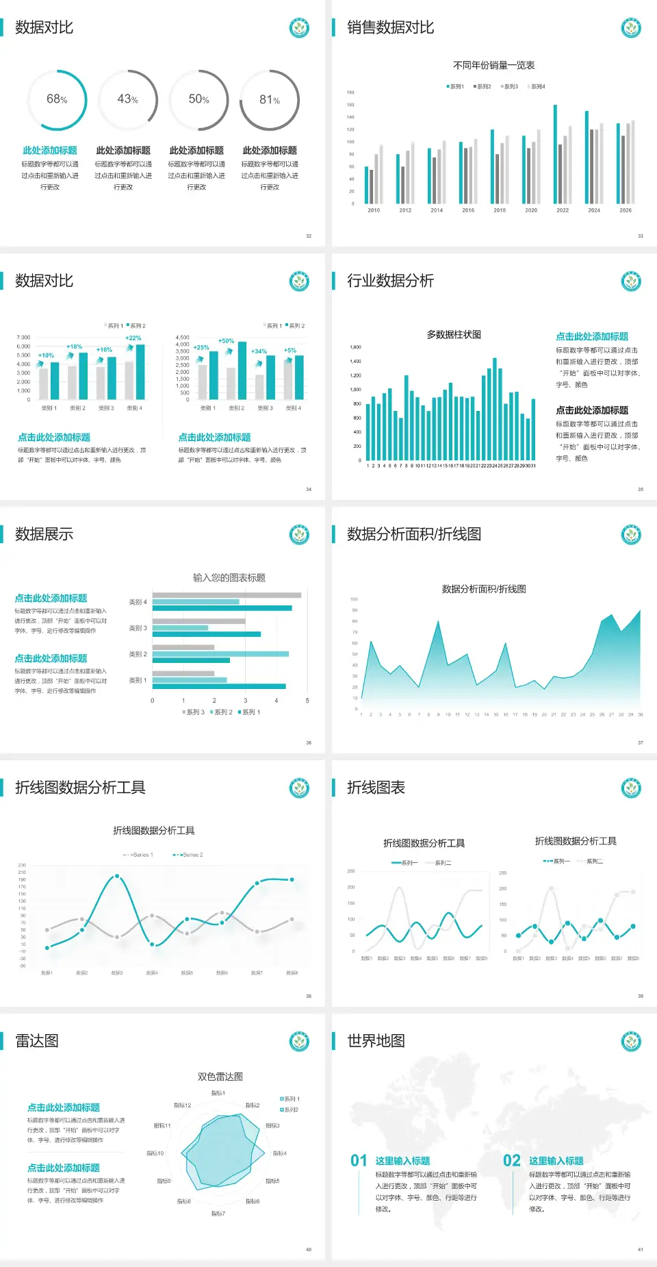 广州慈惠医院会议与研讨会PPT模板4:3格式幻灯片预览图5