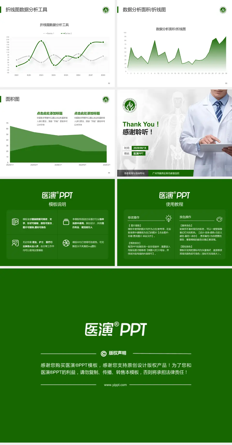 广州市越秀区骨伤康复医院患者教育与指导PPT模板4:3格式幻灯片预览图7