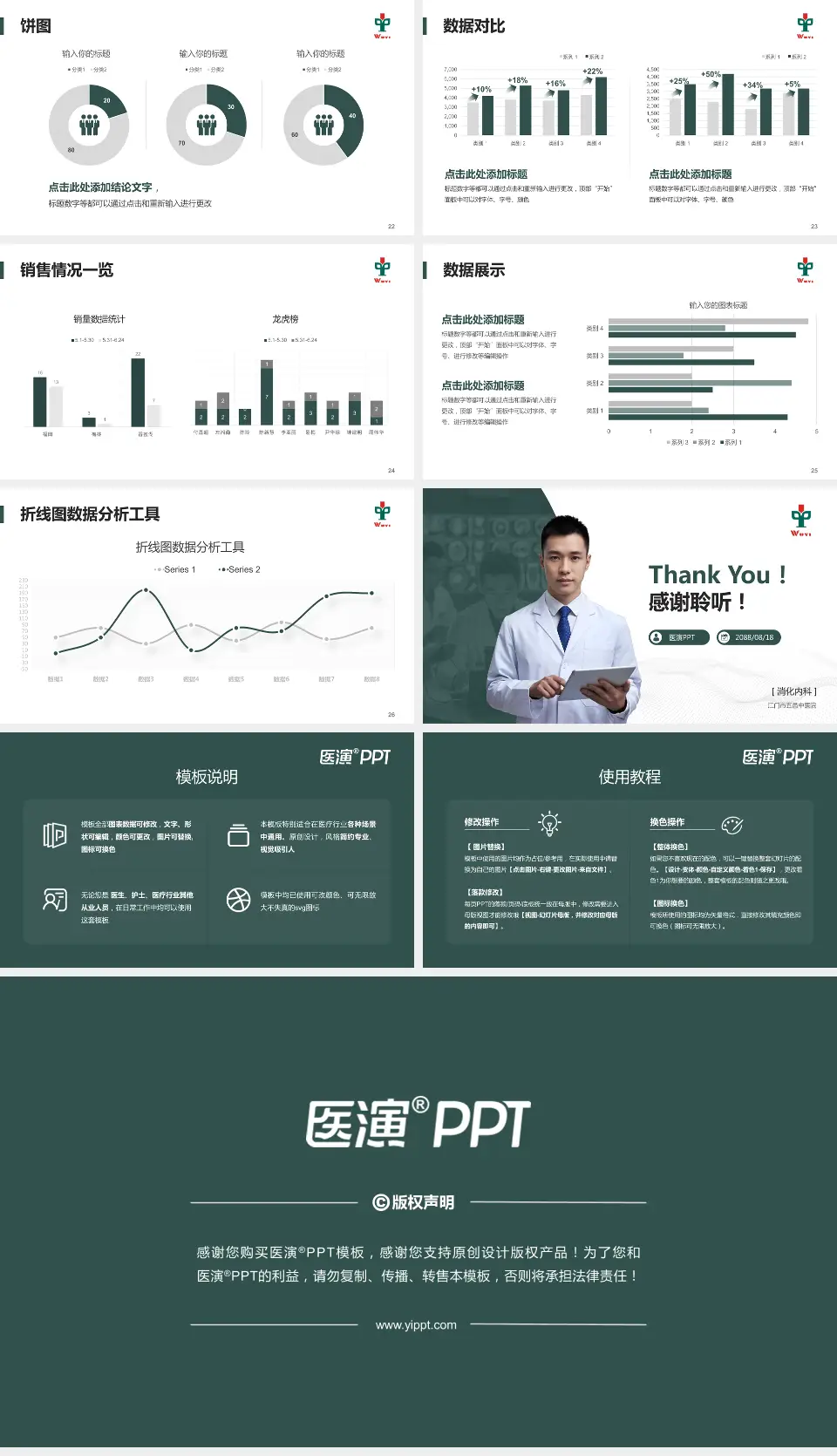 江门市五邑中医院病例分享与讨论PPT模板16:9格式幻灯片预览图4