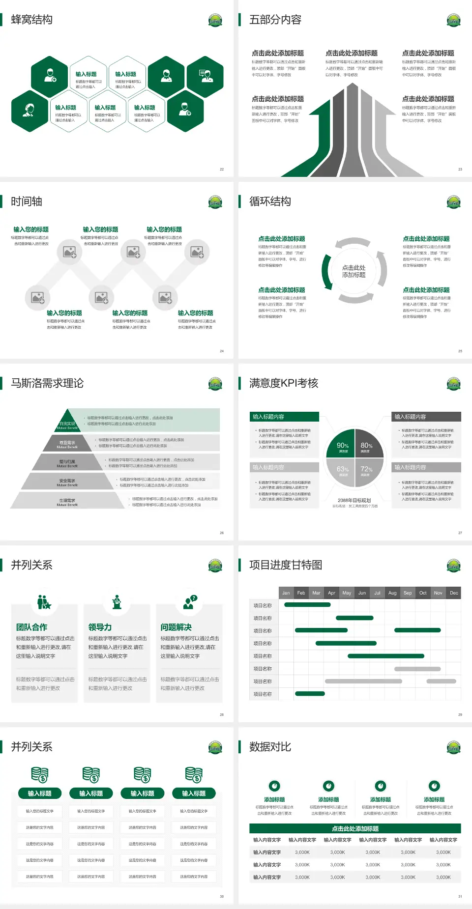 开平市中心医院医疗知识普及PPT模板4:3格式幻灯片预览图4
