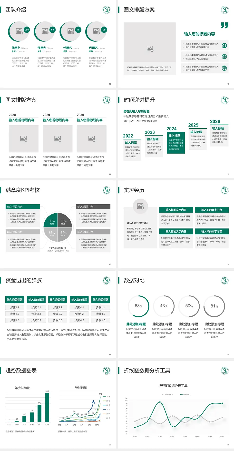 广州市白云区石井人民医院培训与教育PPT模板4:3格式幻灯片预览图3
