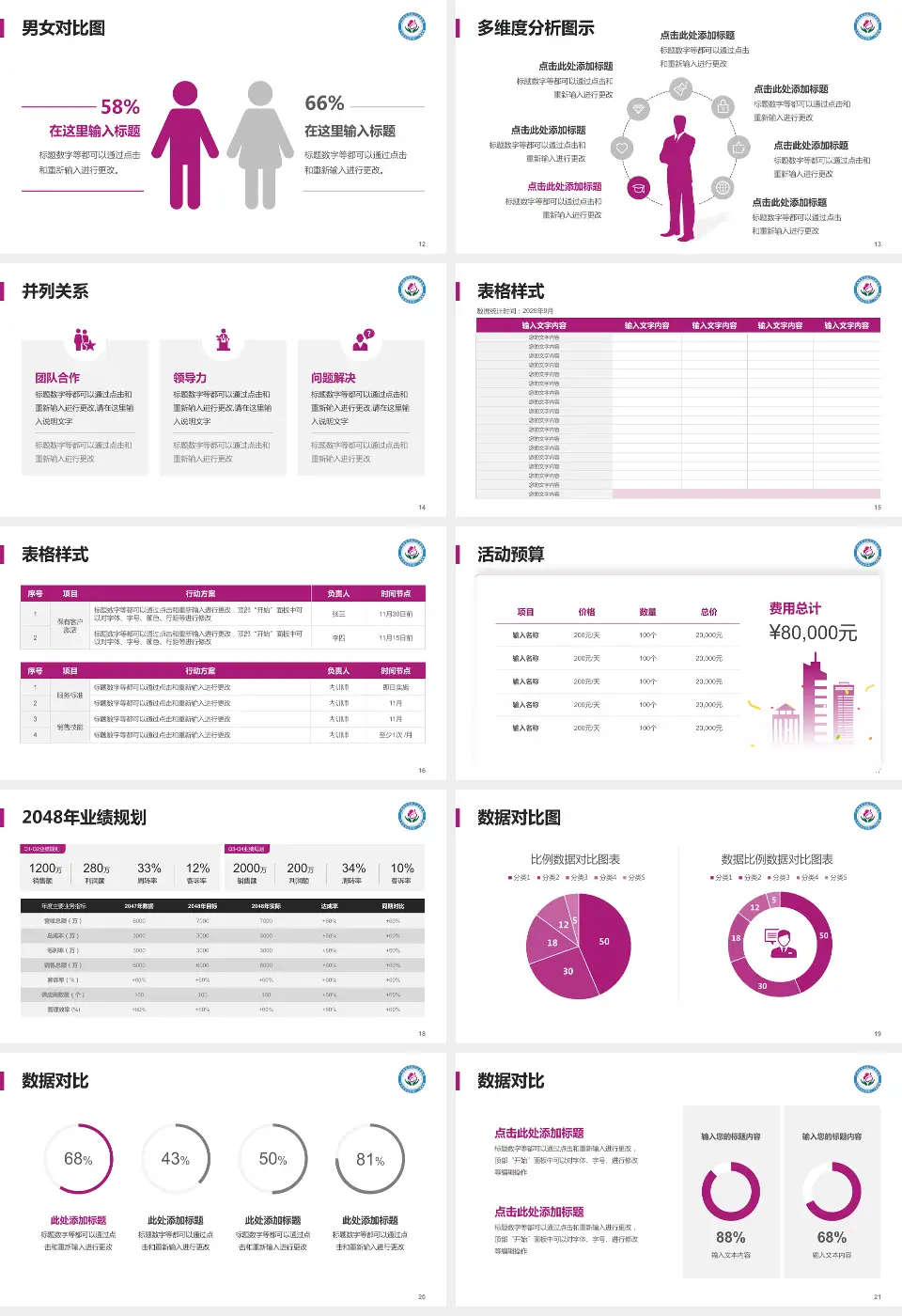 广州市白云区妇幼保健院财务与预算报告PPT模板16:9格式幻灯片预览图3