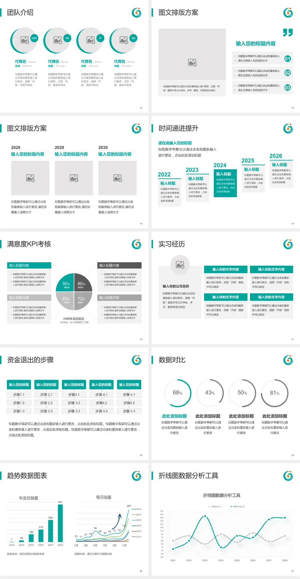 惠州市第六人民医院培训与教育PPT模板4:3格式幻灯片预览图3