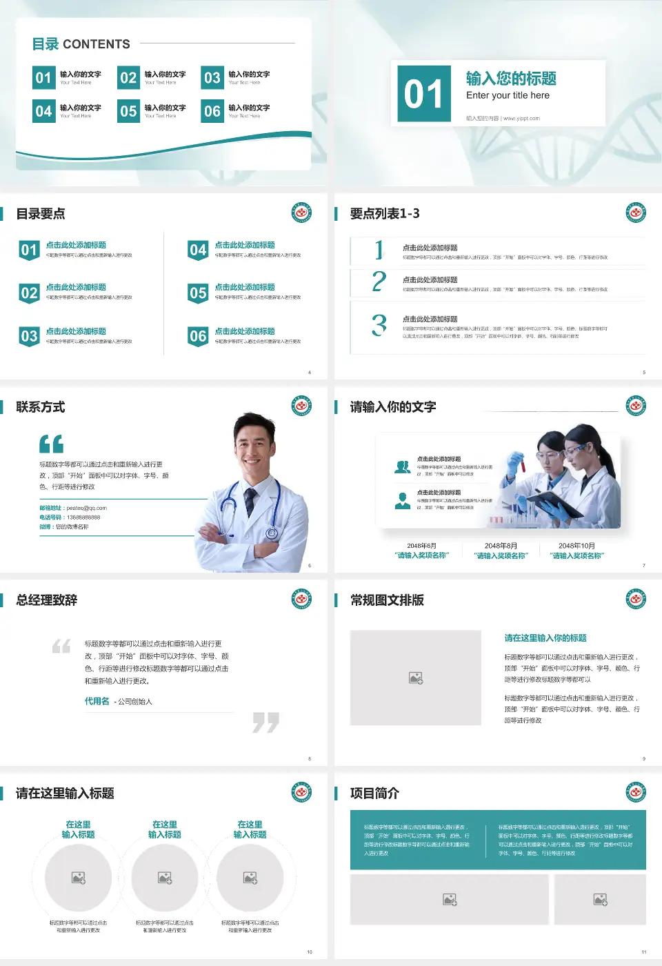 惠州市第三人民医院项目申请与汇报PPT模板16:9格式幻灯片预览图2