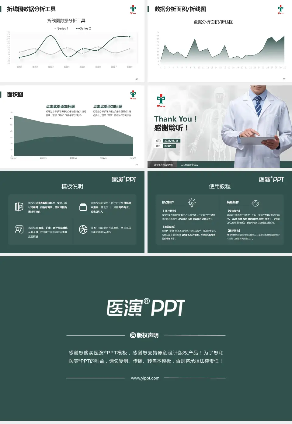 江门市五邑中医院患者教育与指导PPT模板16:9格式幻灯片预览图7