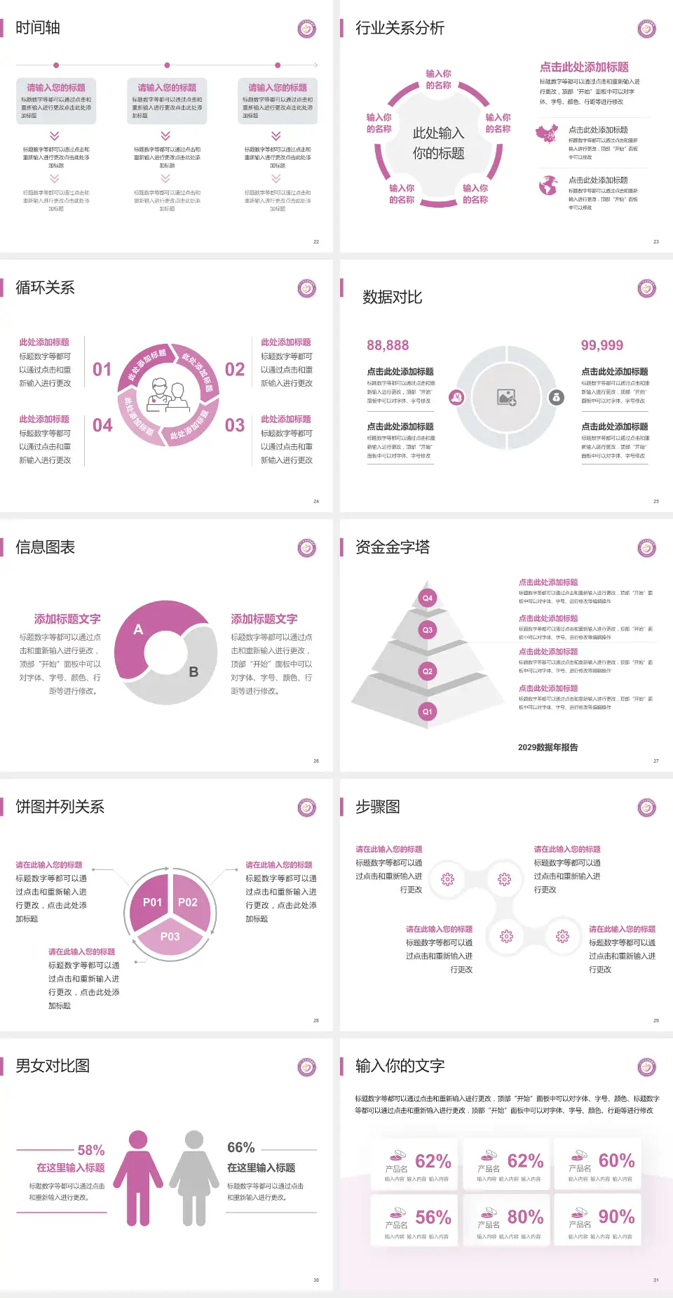 江门市妇幼保健院医院管理报告PPT模板4:3格式幻灯片预览图4