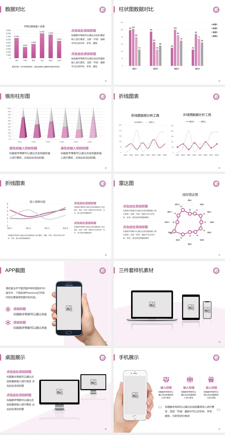 江门市妇幼保健院医院管理报告PPT模板4:3格式幻灯片预览图6