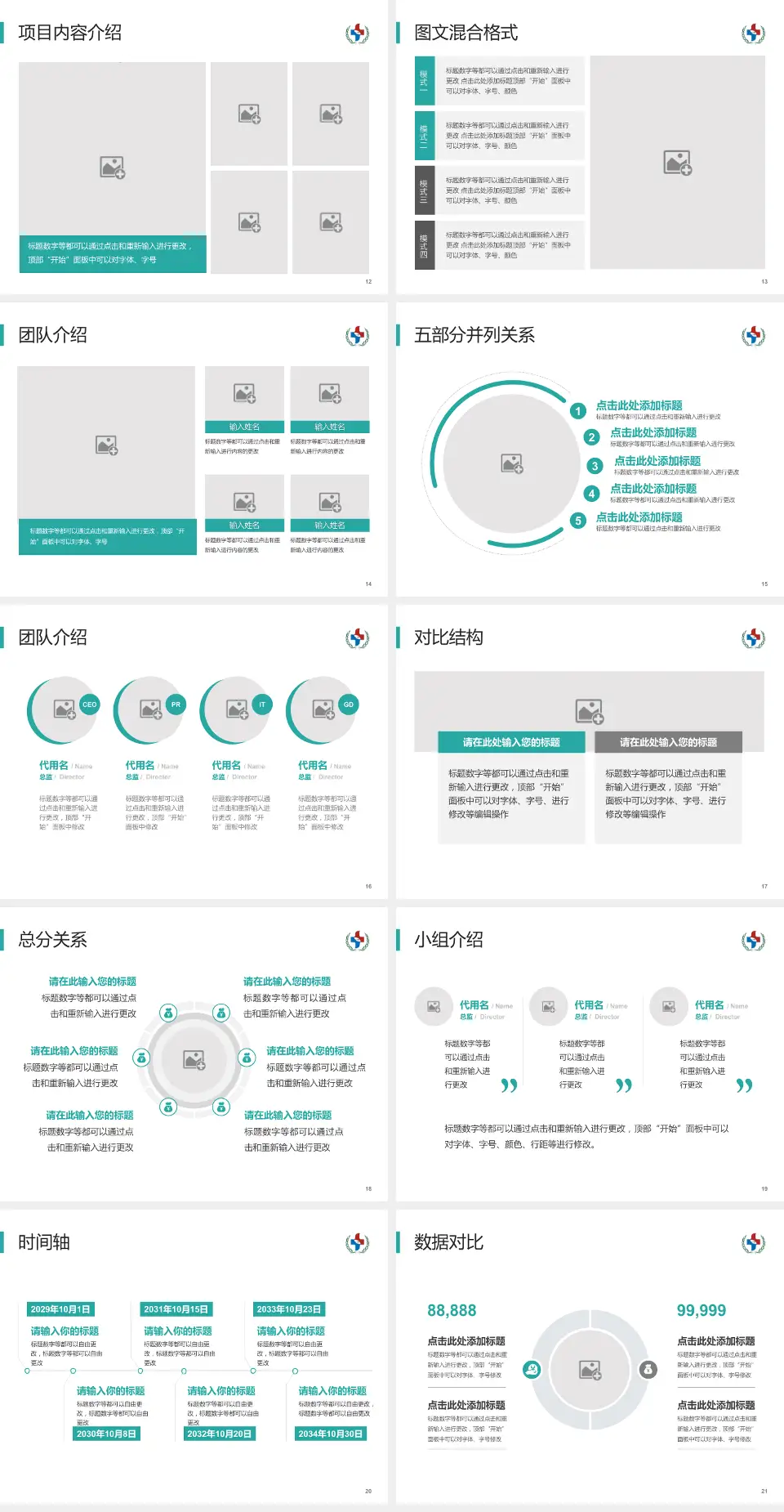 汕头市中医院医疗知识普及PPT模板4:3格式幻灯片预览图3