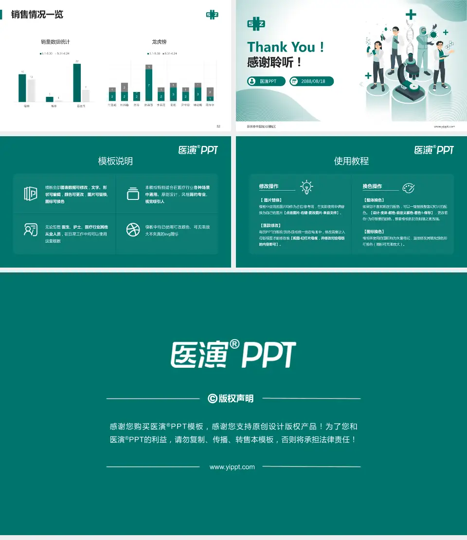 深圳市中医院光明院区品管圈PDCA演示专用PPT模板16:9格式幻灯片预览图7
