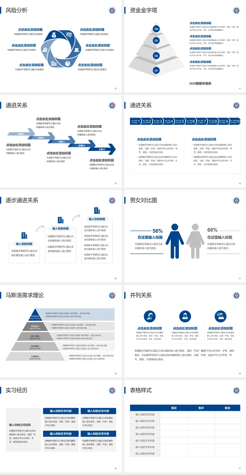 深圳市宝安区人民医院项目申请与汇报PPT模板4:3格式幻灯片预览图4