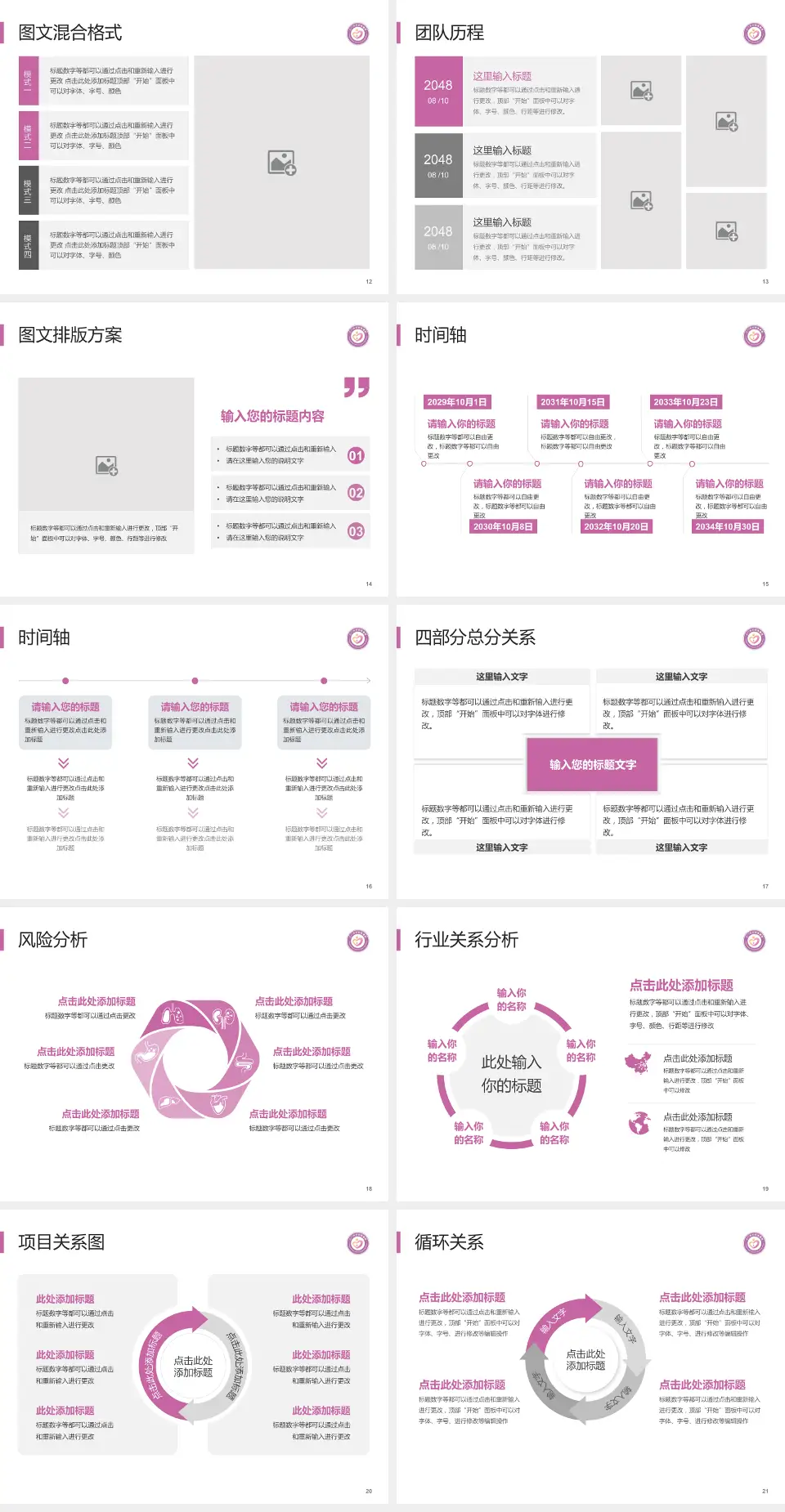 江门市妇幼保健院项目申请与汇报PPT模板4:3格式幻灯片预览图3