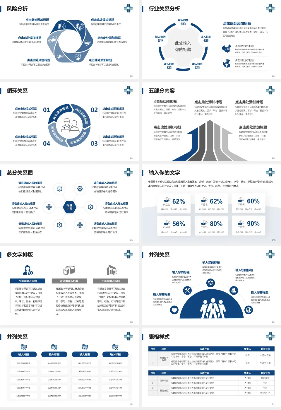 汕尾逸挥基金医院科室介绍与推广PPT模板16:9格式幻灯片预览图4