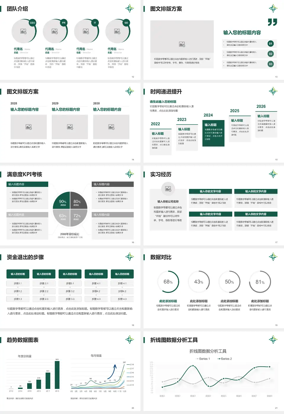 江门市人民医院培训与教育PPT模板16:9格式幻灯片预览图3