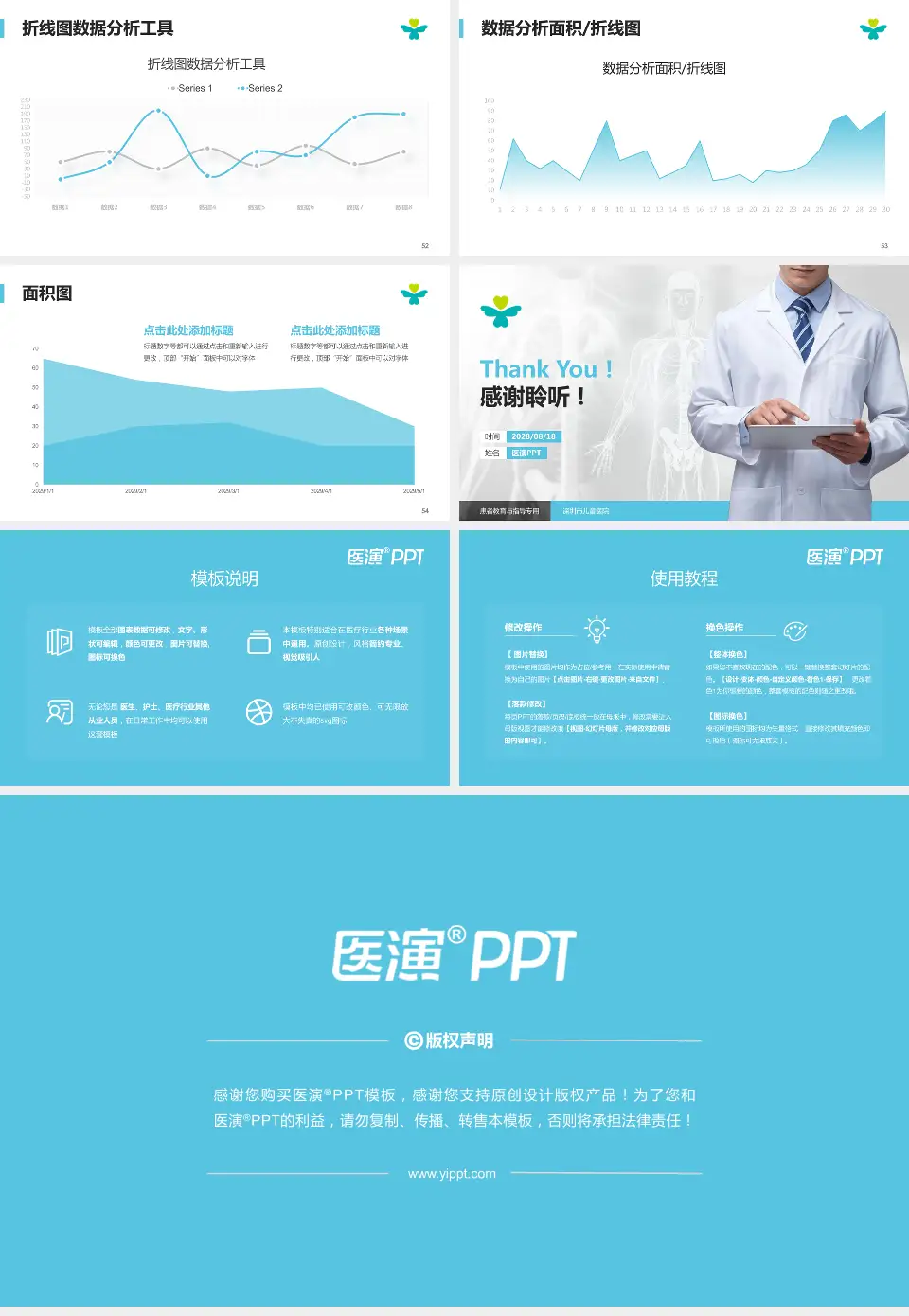 深圳市儿童医院患者教育与指导PPT模板16:9格式幻灯片预览图7