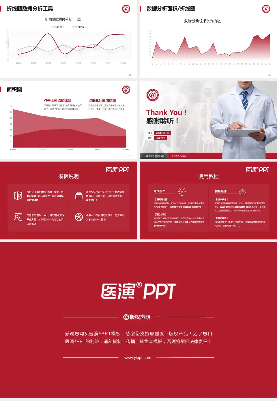 梅州市人民医院患者教育与指导PPT模板16:9格式幻灯片预览图7