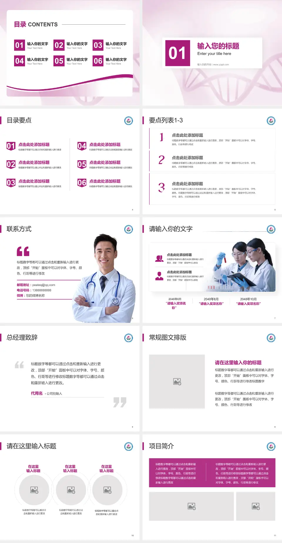 广州市白云区妇幼保健院项目申请与汇报PPT模板4:3格式幻灯片预览图2