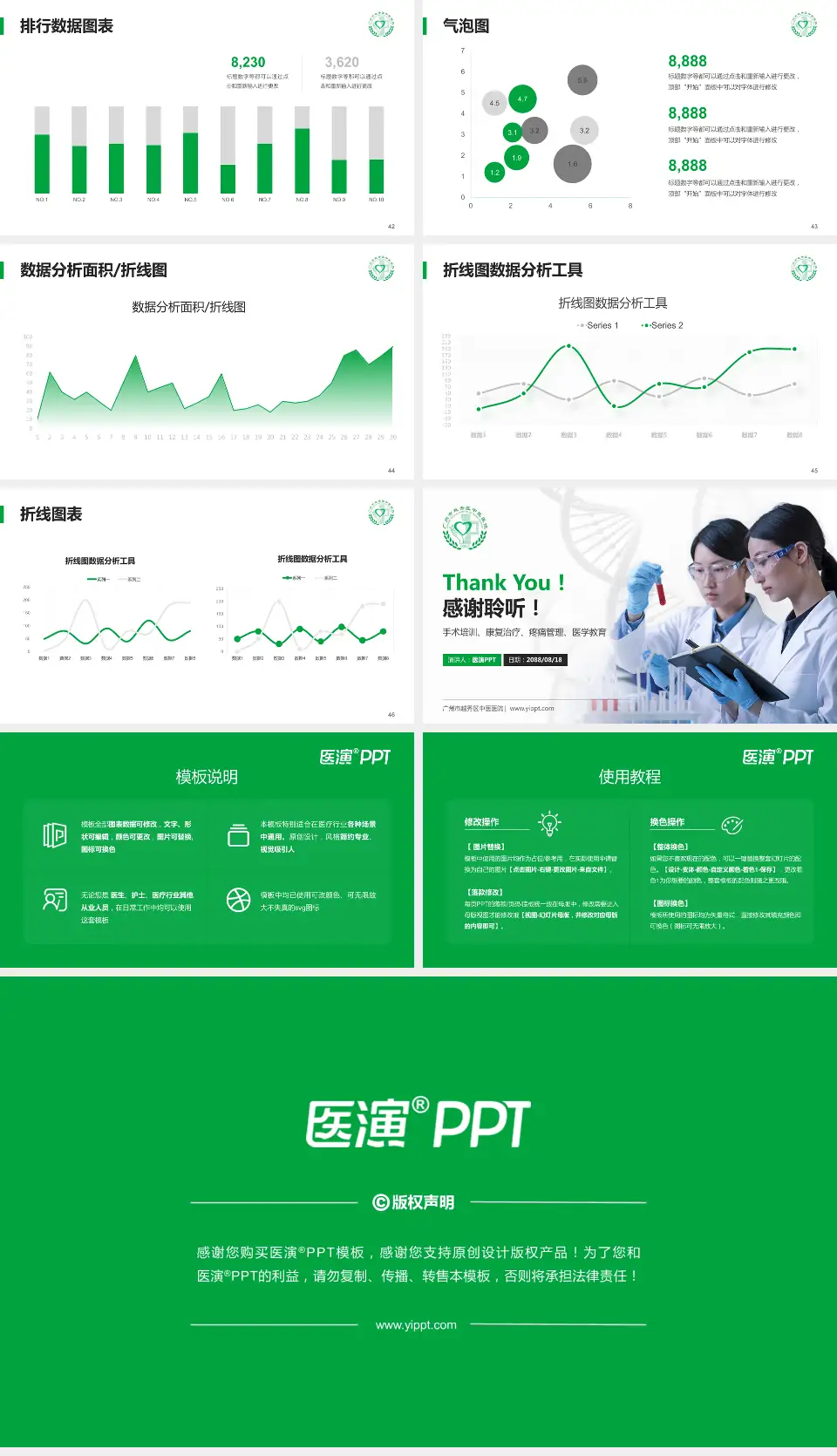 广州市越秀区中医医院科研成果展示PPT模板16:9格式幻灯片预览图6