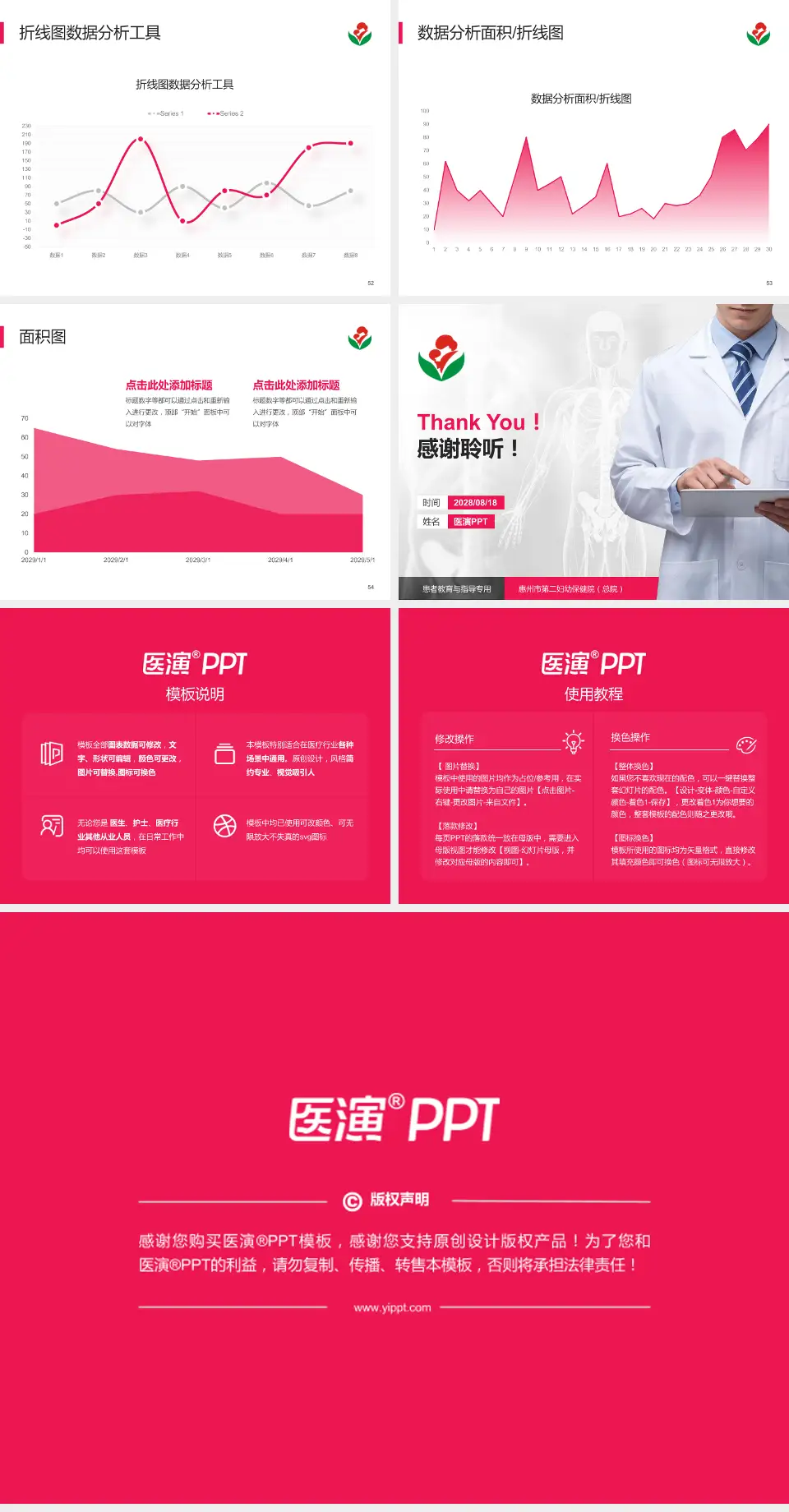 惠州市第二妇幼保健院（总院）患者教育与指导PPT模板4:3格式幻灯片预览图7