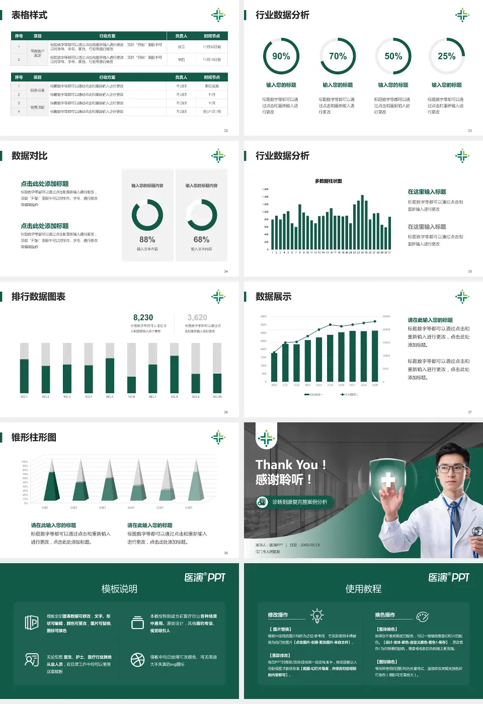 江门市人民医院医疗知识普及PPT模板16:9格式幻灯片预览图5