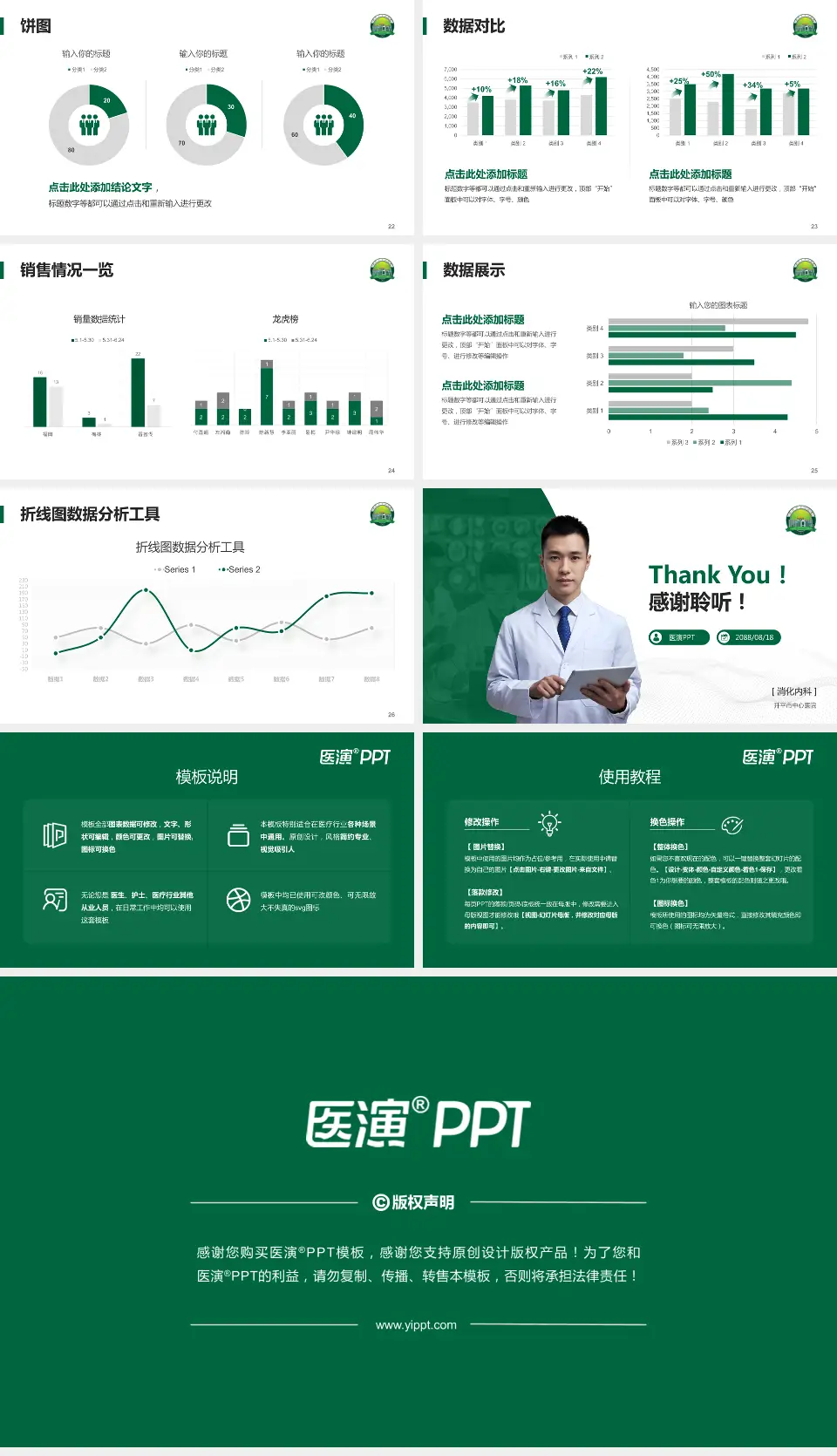 开平市中心医院病例分享与讨论PPT模板16:9格式幻灯片预览图4