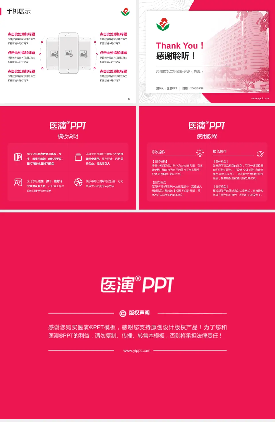 惠州市第二妇幼保健院（总院）医院管理报告PPT模板4:3格式幻灯片预览图7