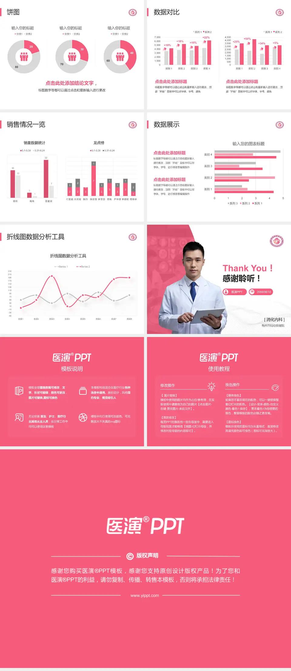 梅州市妇幼保健院病例分享与讨论PPT模板4:3格式幻灯片预览图4